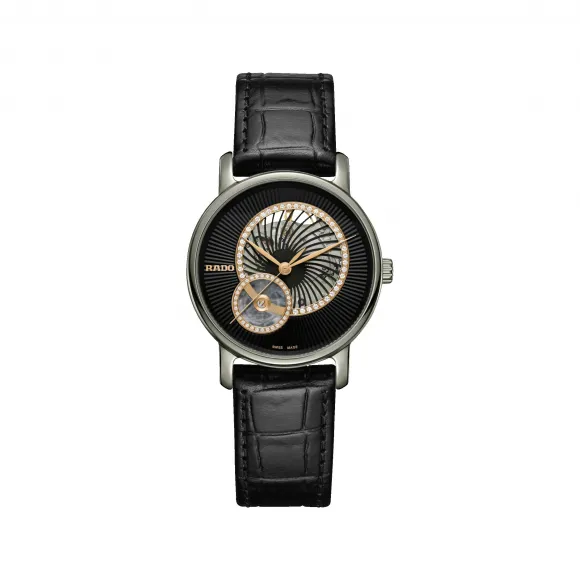 雷达/Rado DiaMaster Automatic Open Heart Diamonds 自动机械腕表 女表 R14056955