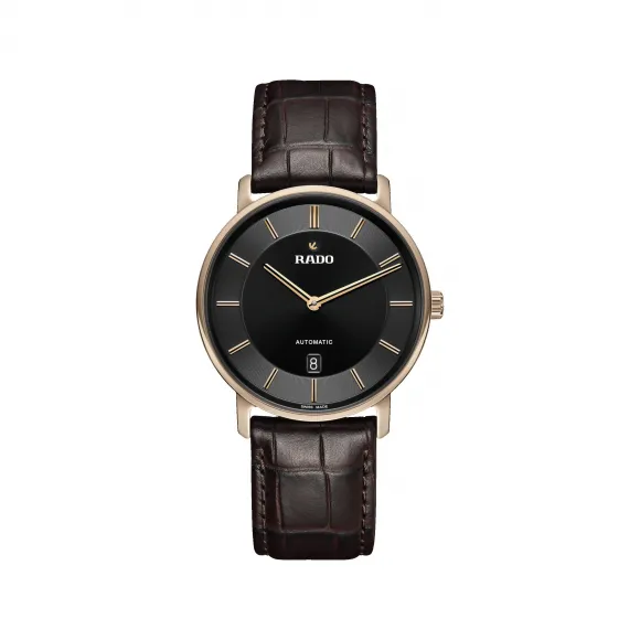 雷达/Rado DiaMaster Thinline Automatic 41.0MM Ceramos™ 自动机械腕表 男表 R14068176