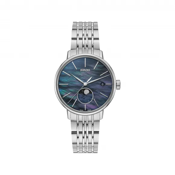 雷达/Rado Coupole Classic Moonphase 系列 34.0mm 精钢 石英机芯 女表 R22883913