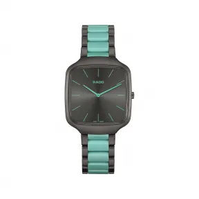 雷达/Rado True Square Thinline Les Couleurs™ Le Corbusier 37.0MM 高科技陶瓷, 钛金属 石英机芯 中性 R27045162