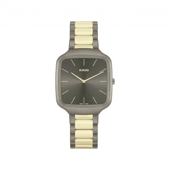 雷达/Rado True Square Thinline Les Couleurs™ Le Corbusier 37.0MM 高科技陶瓷 石英机芯 中性 R27046172
