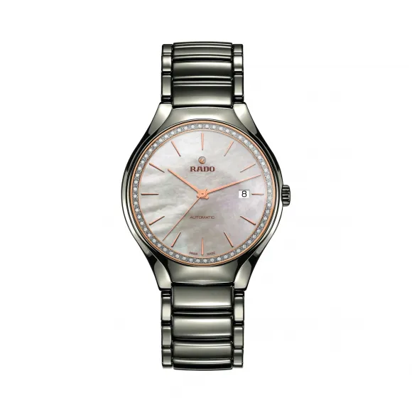 雷达/Rado 真系列自动机械镶钻腕表 自动机械机芯 男表 R27057852