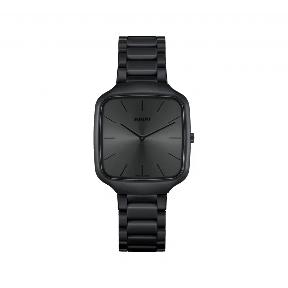 雷达/Rado True Square Thinline Les Couleurs™ Le Corbusier 37.0MM 高科技陶瓷 石英机芯 中性 R27062152