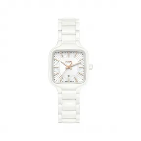 雷达/Rado True Square 29.2MM 高科技陶瓷  钛金属 石英机芯 女表 R27072012