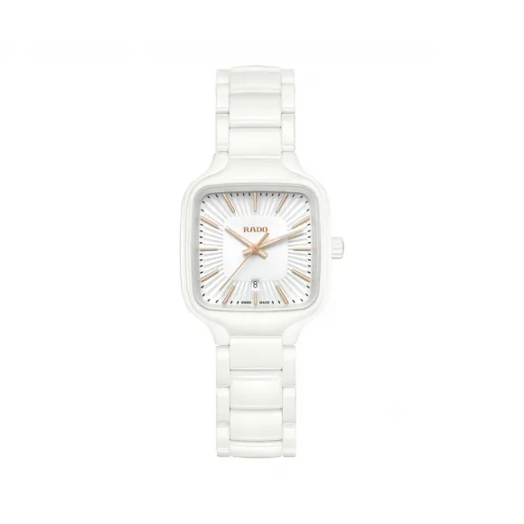 雷达/Rado True Square 29.2MM 高科技陶瓷  钛金属 石英机芯 女表 R27072012