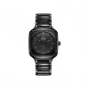 雷达/Rado True Square Automatic Open Heart 系列 38.0mm 高科技陶瓷 自动机械腕表 男表 R27078152