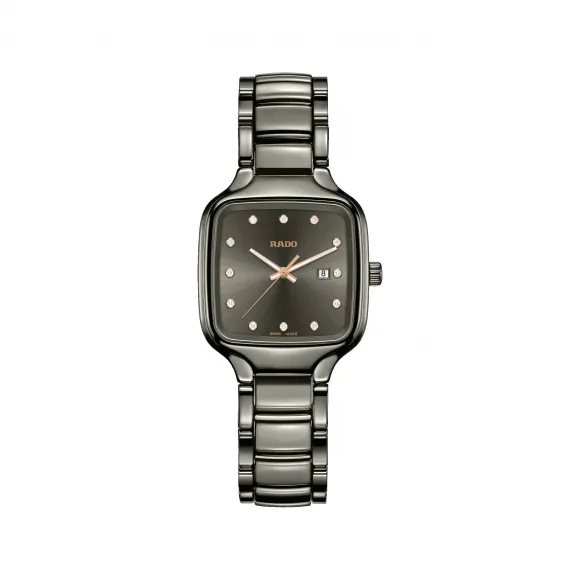 雷达/Rado True Square Diamonds 石英机芯 女表 R27079702