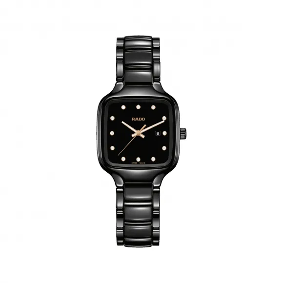 雷达/Rado True Square Diamonds 石英机芯 女表 R27080702