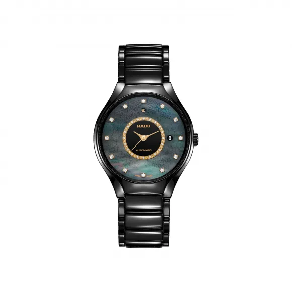 雷达/Rado True Great Gardens Of The World 系列 40.0mm 高科技陶瓷 自动机械腕表 女表 R27109742
