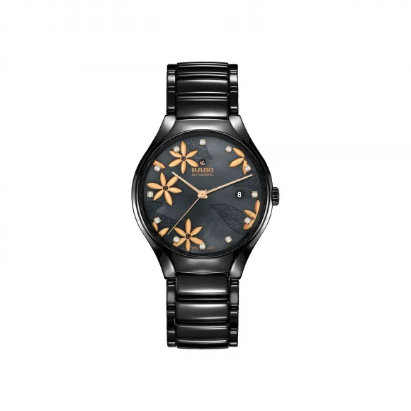 雷达/Rado True Great Gardens Of The World 系列 40.0mm 高科技陶瓷 自动机械腕表 女表 R27109902