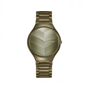 雷达/Rado 真系列 高科技陶瓷 39.0 MM 石英机芯 男表 R27121302