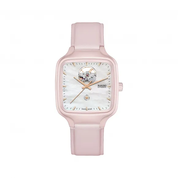 雷达/Rado True Square x Ash Barty Limited Edition 38.0MM 高科技陶瓷  精钢 自动机械机芯 女表 R27123905