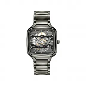 雷达/Rado True Square Automatic Skeleton 38.0MM 等离子高科技陶瓷 自动机械机芯 中性 R27125152