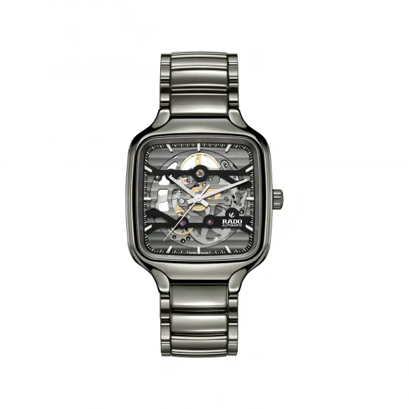 雷达/Rado True Square Automatic Skeleton 38.0MM 等离子高科技陶瓷 自动机械机芯 中性 R27125152