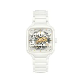 雷达/Rado True Square Automatic Skeleton 38.0MM 高科技陶瓷 自动机械机芯 中性 R27126012
