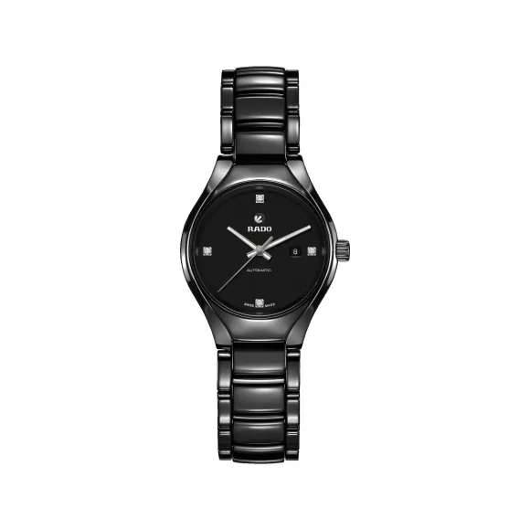 雷达/Rado 真系列自动机械镶钻腕表 自动机械机芯 女表 R27242722