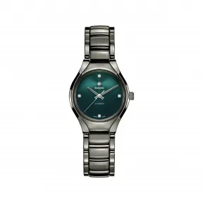 雷达/Rado True Automatic Diamonds系列 30.0MM 等离子高科技陶瓷 自动机械机芯 女表 R27243742