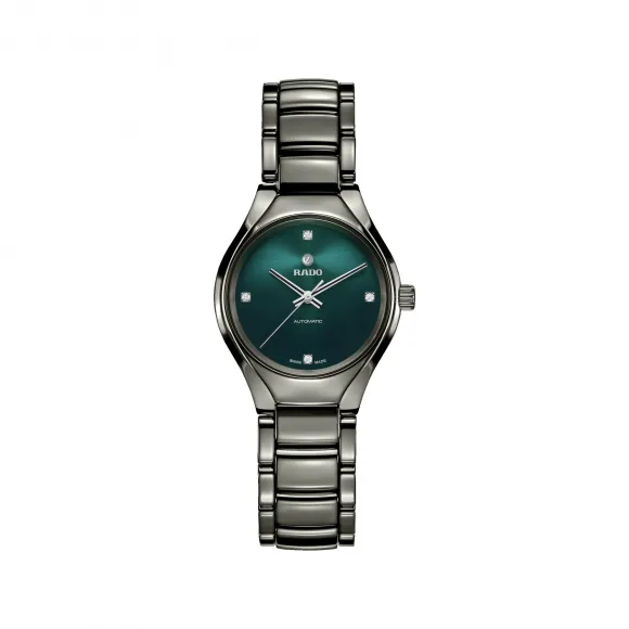 雷达/Rado True Automatic Diamonds系列 30.0MM 等离子高科技陶瓷 自动机械机芯 女表 R27243742