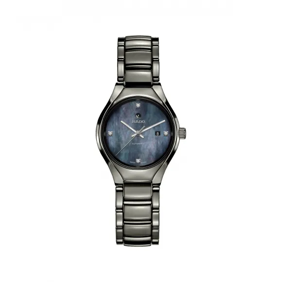 雷达/Rado True Diamonds 系列 30.0mm 等离子高科技陶瓷 自动机械腕表 女表 R27243872