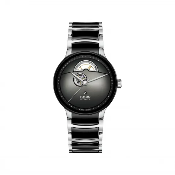 雷达/Rado Centrix Automatic Open Heart 39.5MM 精钢 自动机械机芯 中性表 R30012152