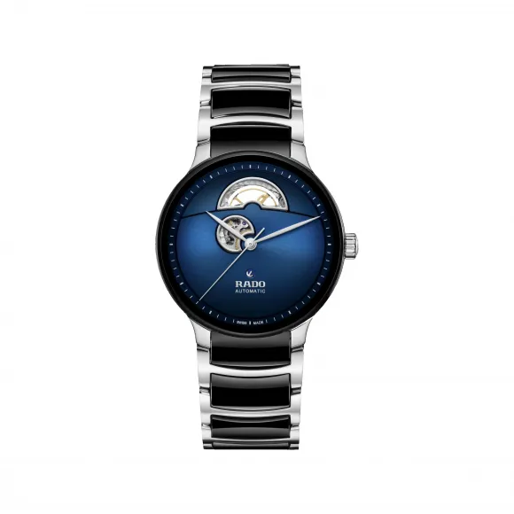 雷达/Rado Centrix Automatic Open Heart 39.5MM 精钢 自动机械机芯 中性表 R30012202