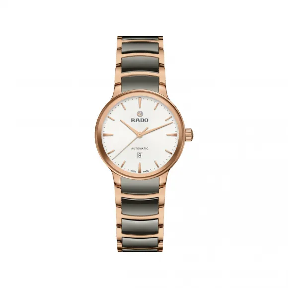 雷达/Rado Centrix Automatic 30.5MM 精钢  精钢 / PVD 自动机械机芯 女表 R30019012