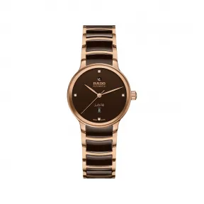 雷达/Rado Centrix Automatic Diamonds 30.5MM 精钢  精钢 / PVD 自动机械机芯 女表 R30019712
