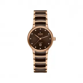 雷达/Rado Centrix Automatic Diamonds 30.5MM 精钢  精钢 / PVD 自动机械机芯 女表 R30019732