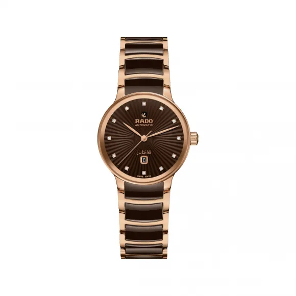 雷达/Rado Centrix Automatic Diamonds 30.5MM 精钢  精钢 / PVD 自动机械机芯 女表 R30019732