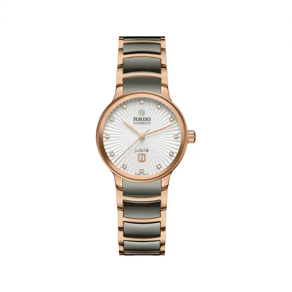 雷达/Rado Centrix Automatic Diamonds 30.5MM 精钢  精钢 / PVD 自动机械机芯 女表 R30019742