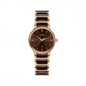 雷达/Rado Centrix 30.5MM 精钢, 精钢 / PVD 石英机芯 女表 R30024302