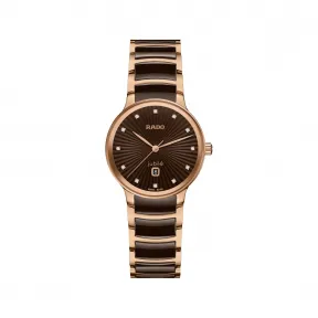 雷达/Rado Centrix Diamonds 30.5MM 精钢, 精钢 / PVD 石英机芯 女表 R30024732