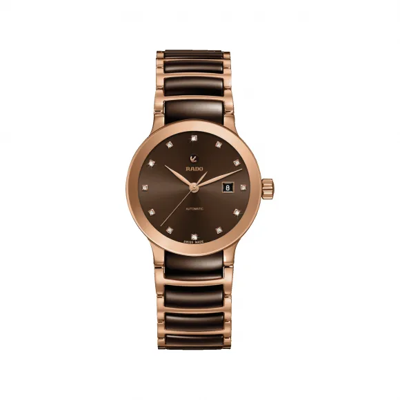 雷达/Rado 晶萃系列自动机械镶钻腕表 自动机械机芯 女表 R30183752