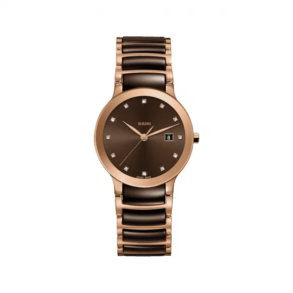 雷达/Rado Centrix Diamonds 系列 28.0mm  石英机芯 女表 R30555724