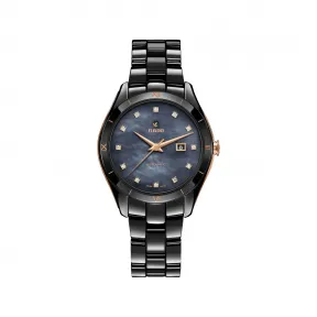 雷达/Rado HyperChrome Automatic Diamonds系列 36.0MM 高科技陶瓷 自动机械机芯 女表 R32044902