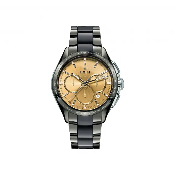 雷达/Rado HyperChrome Automatic Diamonds 系列 45.0mm 等离子高科技陶瓷 自动机械腕表 男表 R32120697