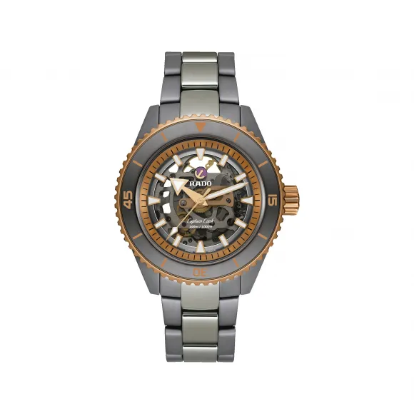 雷达/Rado Captain Cook High-Tech Ceramic Skeleton 43.0MM 高科技陶瓷 自动机械机芯 男表 R32148162