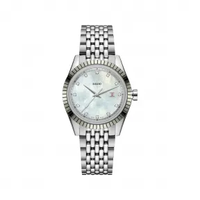 雷达/Rado HyperChrome Classic Diamonds 系列 35MM 高科技陶瓷 不锈钢 钛 石英 女表 R33104923