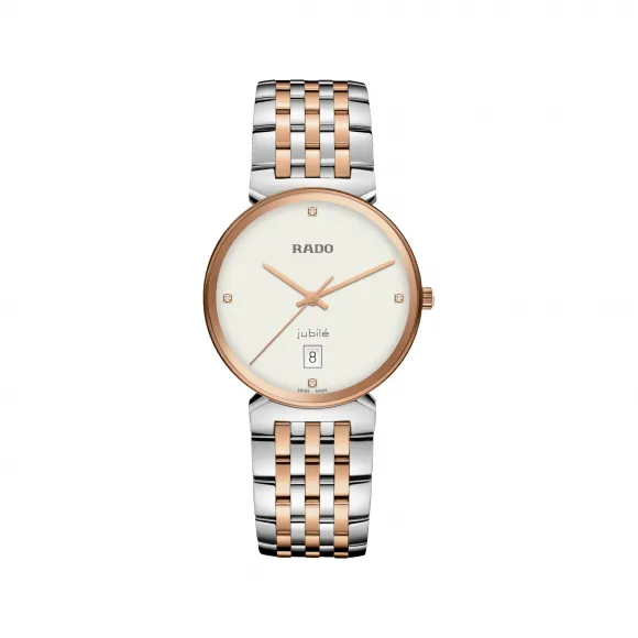 雷达/Rado Florence Classic Diamonds系列 38.0MM 精钢 石英机芯 男表 R48912723