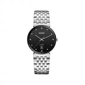 雷达/Rado Florence Classic Diamonds 38.0MM 精钢  精钢 / PVD 石英机芯 中性 R48912733