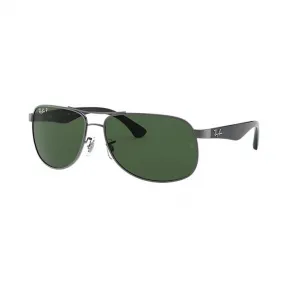 Ray-Ban 雷朋 RB3502 枪色 - 金属 - 绿色 偏光镜片 - 0RB3502004/5861