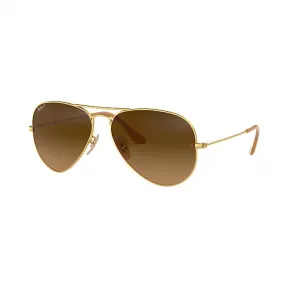 Ray-Ban 雷朋 飞行员·渐变 RB3025 金 - 金属 - 茶色 偏光镜片 - 0RB3025112/M255