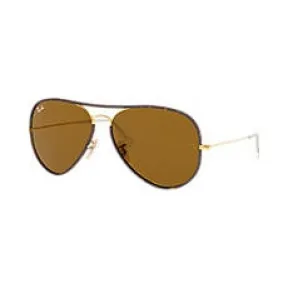 Ray-Ban 雷朋 飞行员·全色 RB3025JM 玳瑁色 - 金属 - 茶色 镜片 - 0RB3025JM00158