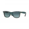 Ray-Ban 雷朋 经典徒步旅行者·牛仔 RB2140F Light Blue Denim - 醋酸纤维 - 蓝色 镜片 - 0RB2140F11644M52