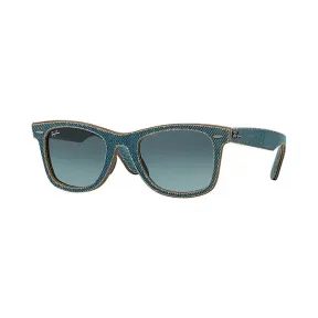 Ray-Ban 雷朋 经典徒步旅行者·牛仔 RB2140F Light Blue Denim - 醋酸纤维 - 蓝色 镜片 - 0RB2140F11644M52