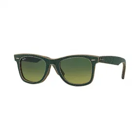 Ray-Ban 雷朋 经典徒步旅行者·牛仔 RB2140F Green Denim - 醋酸纤维 - 绿色 镜片 - 0RB2140F11663M52