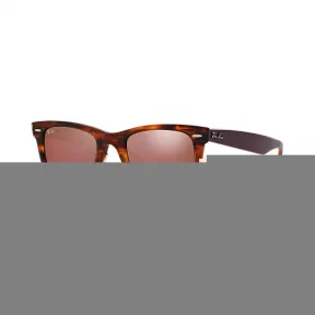 Ray-Ban 雷朋 经典徒步旅行者·双色 RB2140F 玳瑁色 - 醋酸纤维 - 红色 镜片 - 0RB2140F11772K52