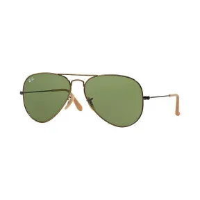 Ray-Ban 雷朋 飞行员·仿旧 RB3025 金 - 金属 - 绿色 镜片 - 0RB3025177/4E58