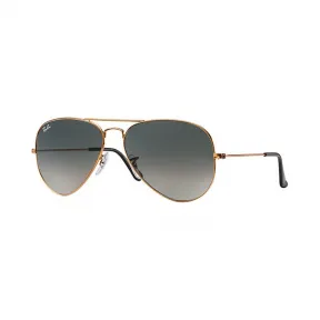 Ray-Ban 雷朋 飞行员·渐变 RB3025 古铜色 - 金属 - 灰色 镜片 - 0RB3025197/7158