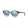 Ray-Ban 雷朋 Clubround Mineral Flash Lenses RB4246 紫罗兰色 - 醋酸纤维 - Green Rainbow 镜片 - 0RB42461221C351